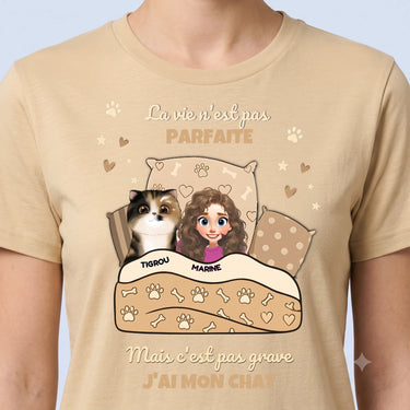 4. macro t shirt personnalisé creme
