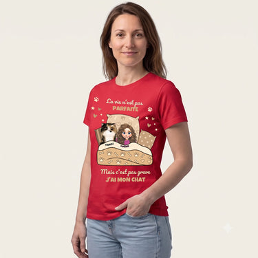 5. Trois Quarts t shirt personnalisé rouge