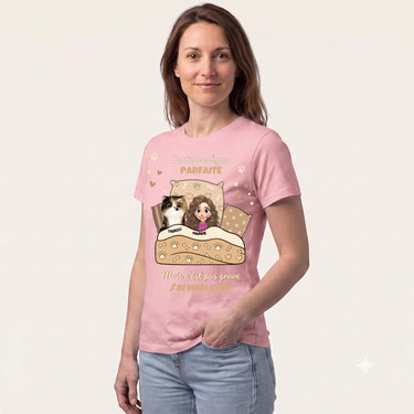 5. Trois Quarts t shirt personnalisé rose