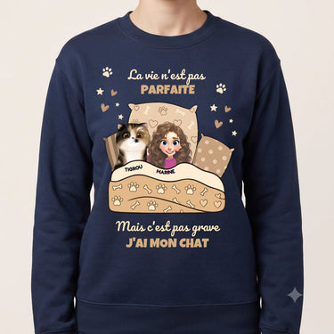 1. hero sweatshirt personnalisé bleu marine