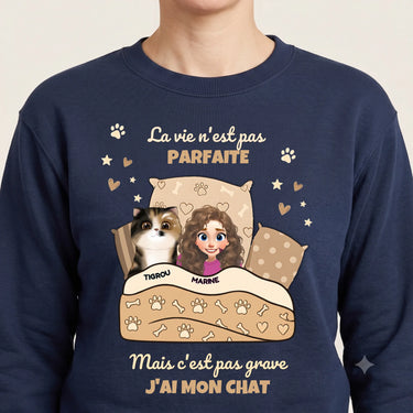 4. macro sweatshirt personnalisé bleu marine