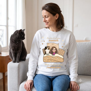 2. lifestyle sweatshirt personnalisé blanc