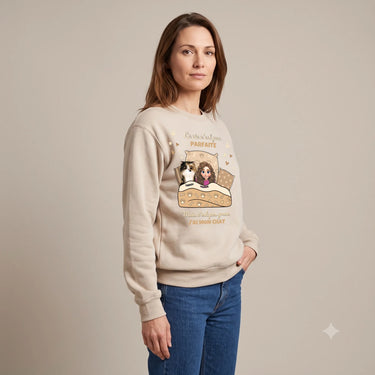 5. Trois Quarts sweatshirt personnalisé sable
