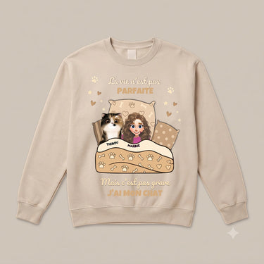 6. Flat Lay sweatshirt personnalisé sable