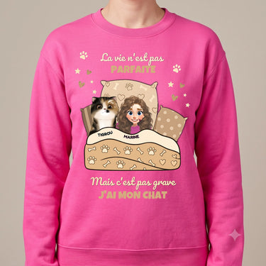 1. hero sweatshirt personnalisé rose