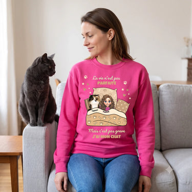 2. lifestyle sweatshirt personnalisé rose