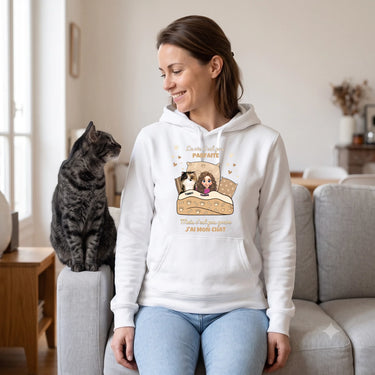 2. lifestyle Sweat à Capuche personnalisé Blanc