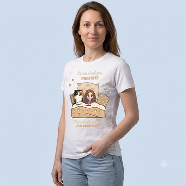 5. Trois quarts t shirt personnalisé blanc 