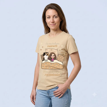 5. Trois Quarts t shirt personnalisé creme