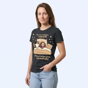 5. Trois Quarts t shirt personnalisé noir