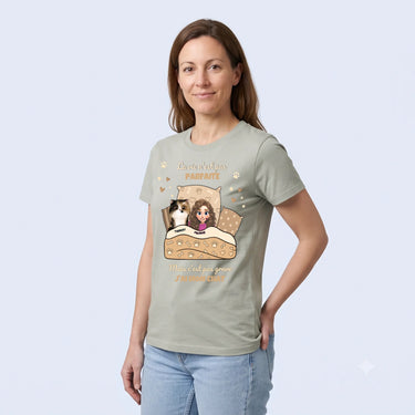 5. Trois Quarts t shirt personnalisé Gris chiné athlétique