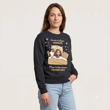 5. Trois Quarts sweatshirt personnalisé noir