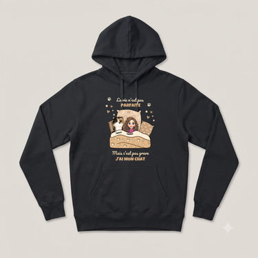 6. Flat Lay Sweat à Capuche personnalisé noir