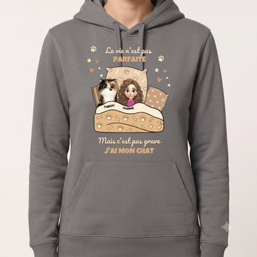 1. hero Sweat à Capuche personnalisé Gris foncé chiné