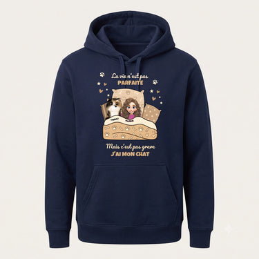 1. hero Sweat à Capuche personnalisé bleu marine
