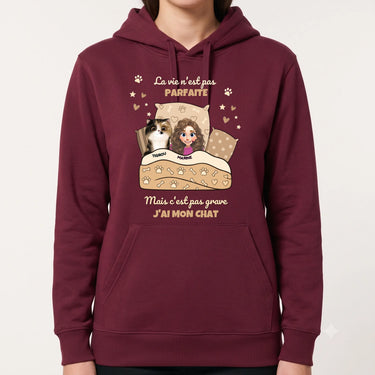 1. hero Sweat à Capuche personnalisé bordeaux