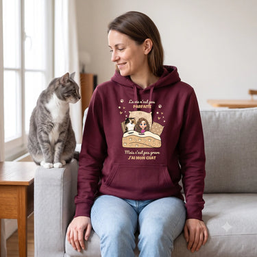 2. lifestyle Sweat à Capuche personnalisé bordeaux