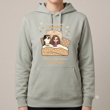 1. hero Sweat à Capuche personnalisé Gris clair chiné