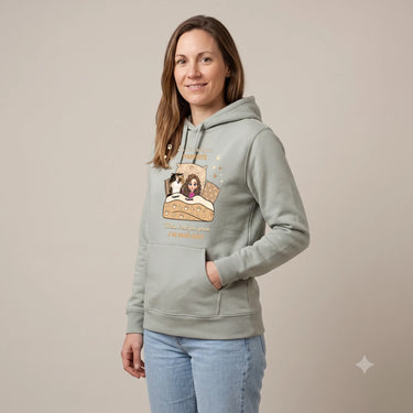5. Trois Quarts Sweat à Capuche personnalisé Gris clair chiné