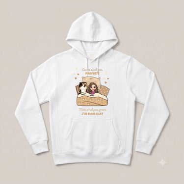 6. Flat Lay Sweat à Capuche personnalisé Blanc