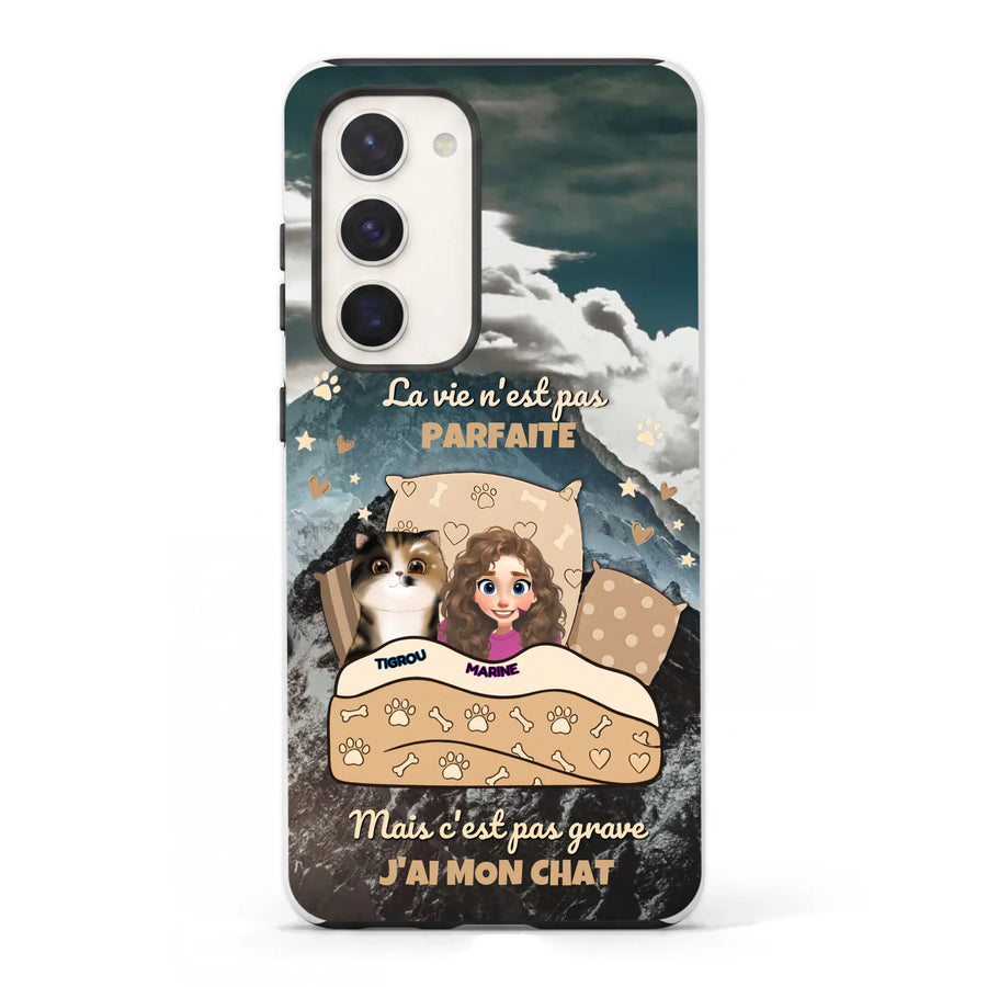 Coque Samsung Antichoc Personnalisée "J'ai mon Chat"