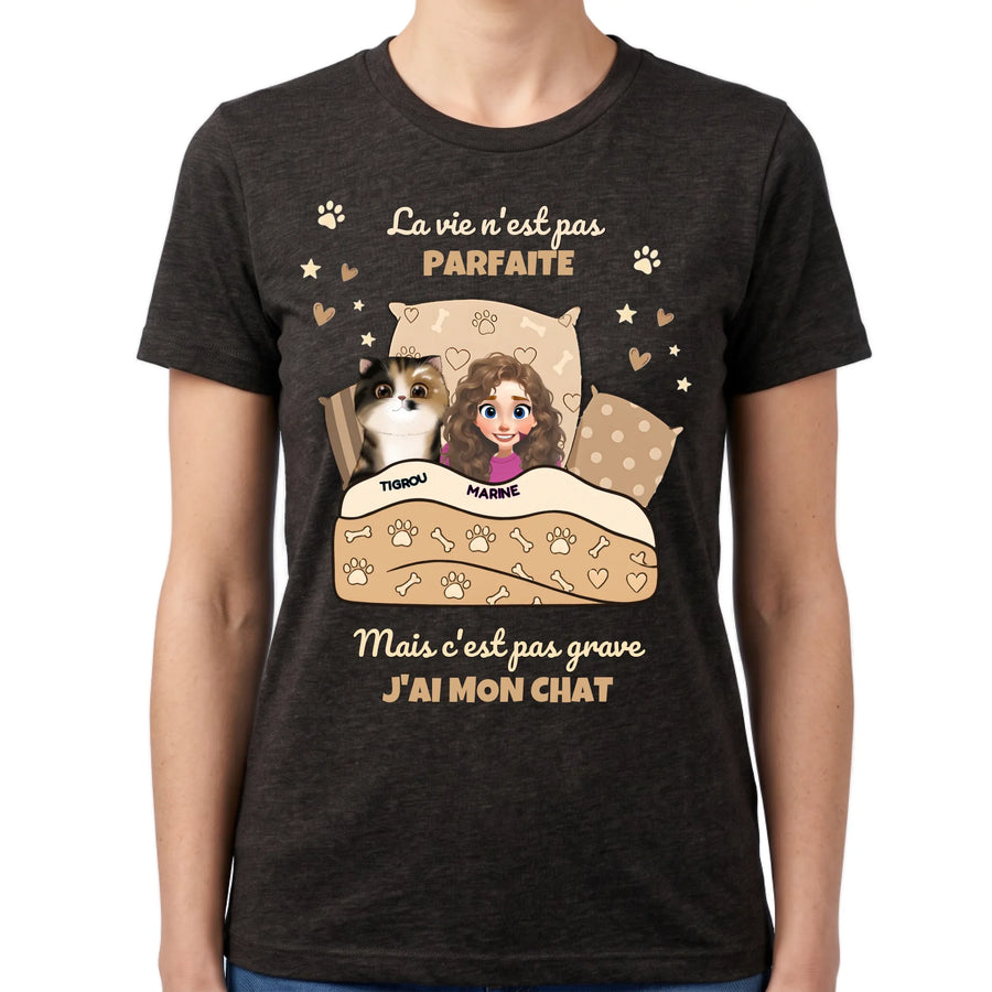 T-shirt Personnalisé « J’ai mon Chat »